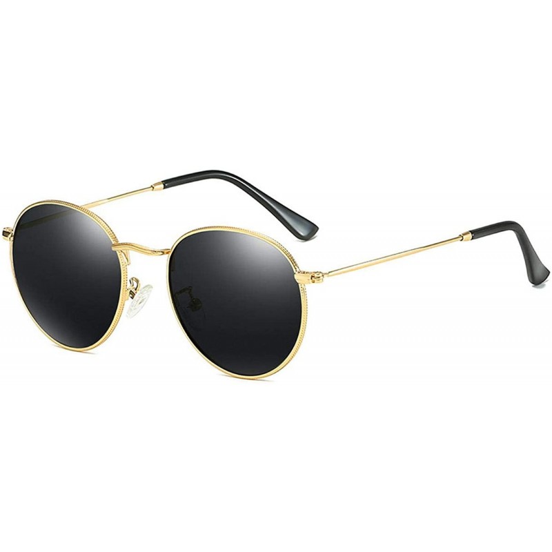 Semi-rimless Luxury Mirror Small Round Sunglasses Women Retro Tinted Color Lens Metal Frame Eye Vintage Tiny Sun Glasses - 1 ...