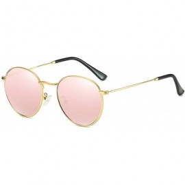 Semi-rimless Luxury Mirror Small Round Sunglasses Women Retro Tinted Color Lens Metal Frame Eye Vintage Tiny Sun Glasses - 1 ...