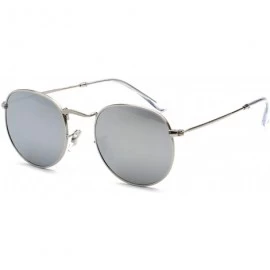 Semi-rimless Luxury Mirror Small Round Sunglasses Women Retro Tinted Color Lens Metal Frame Eye Vintage Tiny Sun Glasses - 1 ...