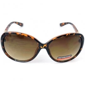 Aviator Vintage Thick Oversized Plastic Frame Womens Sunglasses UV 400 - Tortoise W Gold Chain - C818RMKH66G $13.45