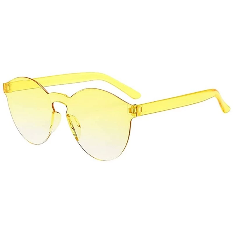 Rectangular Colored Sunglasses Mirrored Birthday - Yellow - C918SY2IR32 $7.89