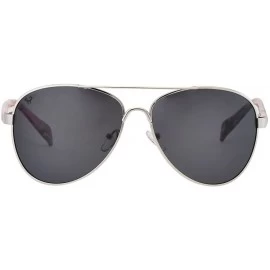 Aviator Pink Camouflage Polarized Sunglasses for Women Western Design - Hot Pink Camo - CY123C2JASV $18.37