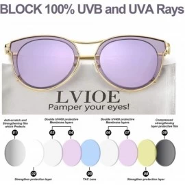 Sport Cat Eye Mirrored Polarized Sunglasses for Women - Fashion Cat Eye sunglasses for Driving 100% UV400 Protection - CO18U5...