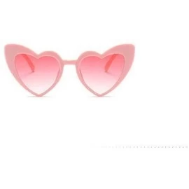Oversized New Fashion Love Heart Sexy Shaped For Women Brand Designer Sunglasses UV400 - Pink - C9188LK38KE $10.85