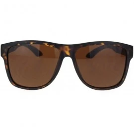 Oversized Mens Trendy Oversize Hipster Horn Rim Sporty Plastic Sunglasses - Tortoise Brown - C518Q96D9GI $10.95