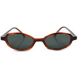 Rectangular Indie 70s 80s Frame Rectangle Sunglasses - Brown & Black / Gray - C318ECEDS0E $15.36
