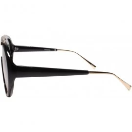 Aviator Oversized Modern Retro Shield Luxury Designer Fashion Sunglasses - Multi Color - CY195D5S80O $11.44