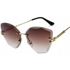 Round DESIGN Fashion Lady Sun Glasses 2020 RimlWomen Sunglasses Vintage Alloy Frame Classic Er Shades Oculo - 1 - CK198AIYELD...