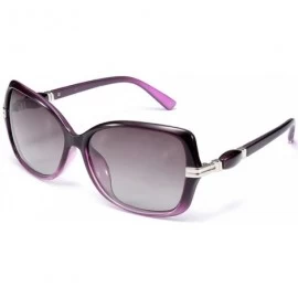 Oversized Polarized Sunglasses Women Ladies Oversized Sun Glasses Female Prismatic Eyewear - 1 - C518R32SH4K $28.48