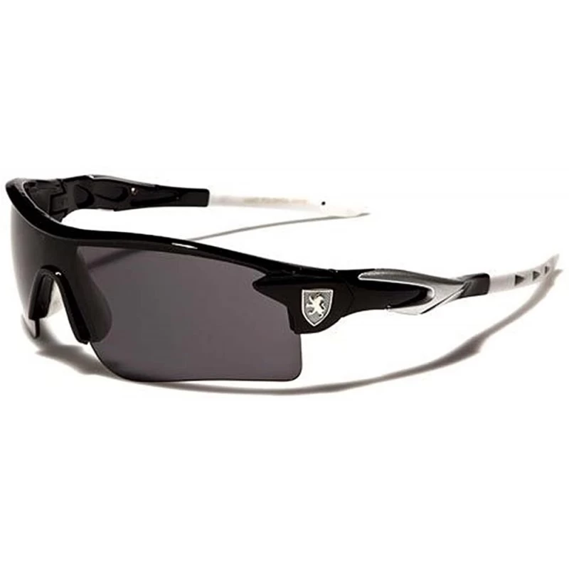 Sport New Mens 2013 Sleek Fashion Sports Baseball Riding Driving Sunglasses-Several Colors Available - Black-white - C311GN61...
