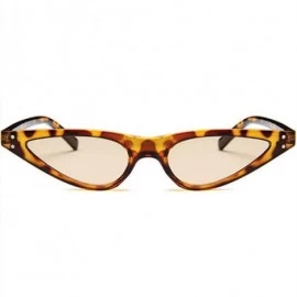 Cat Eye Sunglasses Vintage Glasses Triangle Eyeglasses - Leopard - C619089GXCZ $19.19