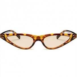 Cat Eye Sunglasses Vintage Glasses Triangle Eyeglasses - Leopard - C619089GXCZ $32.57