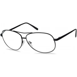 Aviator Oversized Aviator Rx Cheater Reading Glasses Assorted Power Strength +1.00 thru +3.50 - Black - CS18C5MA63U $13.44