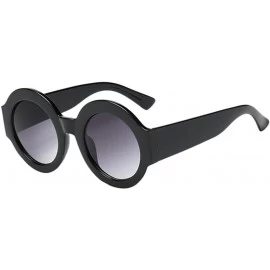 Aviator Hot Sale! Womens Man Big Frame Round Shape Rapper Vintage Retro Sunglasses - C918DRA7M9C $18.26