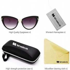Oval Women Clear Lens Fashion Retro Cateye Eyeglasses Classic Eyewear Sunglasses - Black/Grey - CP1805QC4HN $10.95