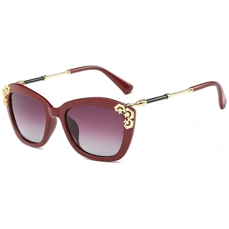 Butterfly Women's Sunglasses Driving Glasses Polarized Sunglasses - Red - C418G7ECMXU $42.73