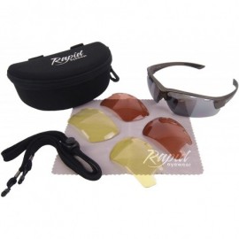 Wrap Sunglasses Gliding Interchangeable - C0115WNGDYJ $43.37