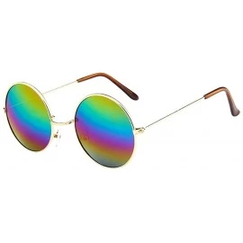 Wrap Women Men Vintage Retro Unisex Driving Round Frame Sunglasses Eyewear - 5196f - CY18RT08ZTL $9.52