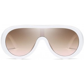 Sport Aviator Mirrored Fashion Man Women Irregular Shape Sunglasses Glasses Vintage Retro Style - Multicolor - CA18UZM69ZA $1...