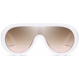 Sport Aviator Mirrored Fashion Man Women Irregular Shape Sunglasses Glasses Vintage Retro Style - Multicolor - CA18UZM69ZA $1...