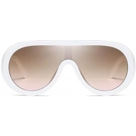 Sport Aviator Mirrored Fashion Man Women Irregular Shape Sunglasses Glasses Vintage Retro Style - Multicolor - CA18UZM69ZA $1...