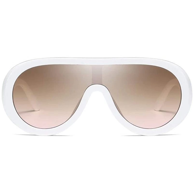 Sport Aviator Mirrored Fashion Man Women Irregular Shape Sunglasses Glasses Vintage Retro Style - Multicolor - CA18UZM69ZA $8.20