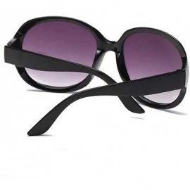 Oversized Women's Fashion Cat Eye Shade Sunglasses Integrated Stripe Vintage Glasses 2019 Fashion - Black - C218TI9IQK6 $7.26