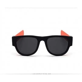 Goggle Premium Unisex Polarized Fold Frame Sun Glasses Trendy Stylish Sunglasses for Men Women - Red - C018YOGMIID $18.43
