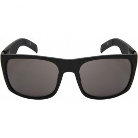 Rectangular Extra Large Fit Black Retro Square Rectangular Wide Frame Sunglasses Spring Hinge for Men Women 153MM - CS18AAMC6...