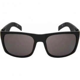 Rectangular Extra Large Fit Black Retro Square Rectangular Wide Frame Sunglasses Spring Hinge for Men Women 153MM - CS18AAMC6...