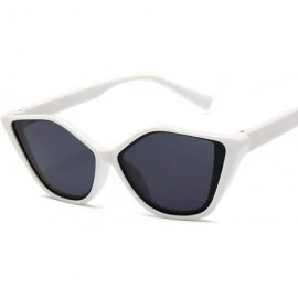 Aviator New Vintage Black Cat Eye Sunglasses Women Fashion Brand Designer Mirror C7 - C7 - CI18YKSYOL0 $16.76