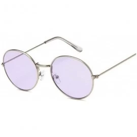 Oval Retro Oval Sunglasses Men Women UV400 Vintage Metal Frame Sun Glasses Fashion Lunette De Soleil Femme - C4197Y7RZWZ $49.49