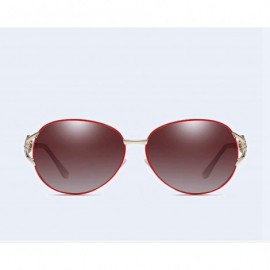 Rimless Women Polarized Sunglasses UV400 Protection Ladies Fashion Stylish Eyewear - Red - CG18OA4YYRL $19.89
