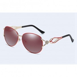 Rimless Women Polarized Sunglasses UV400 Protection Ladies Fashion Stylish Eyewear - Red - CG18OA4YYRL $19.89
