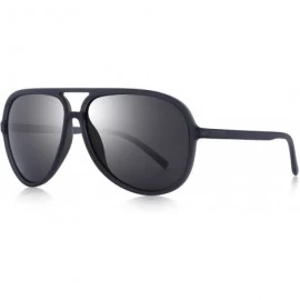Sport Polarized Sunglasses for Women Men Lighter Frame Vintage Pilot Sunglasses with Case O8510 - Gray - C518H26X8IH $34.36