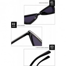 Cat Eye 6 Pack of Retro Narrow Cat Eye Sunglasses for Women Small Irregular Shade Eyewear Party Favor Supplies - CB196URT07E ...