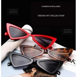 Cat Eye 6 Pack of Retro Narrow Cat Eye Sunglasses for Women Small Irregular Shade Eyewear Party Favor Supplies - CB196URT07E ...