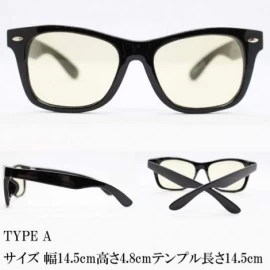 Round Japan Quality Sunglasses Unisex Triple UV protection Japan Standard Lens - Black/Light Brown Type a - CU12BMG96KH $18.08