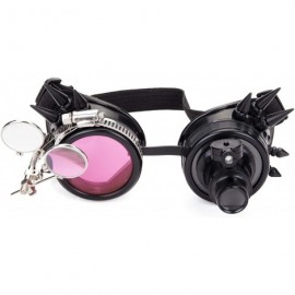 Goggle Kaleidoscope Glasses Double Ocular Loupe Cosplay Steampunk Goggles - Black - CW18SNXG6AT $31.41