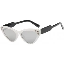 Square Women Man Sunglasses-Fashion Vintage Irregular Shape Sunglasses Eyewear Retro Unisex Sunglasses (B) - B - CN18QY3KGDC ...