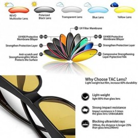 Wrap Anti Glare Night Vision Glasses HD Polarized Tint Fit Over Wrap Around Prescription Eyewear - C2199MSM95T $11.13