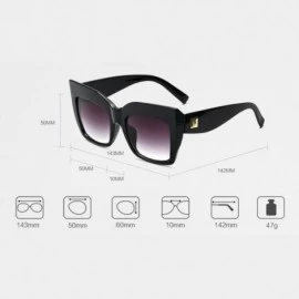 Square Non-Polarized Square Durable Sunglasses for Women Outdoor Fishing Driving - Wine Red&transparent - C918CYRT7UE $19.13
