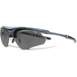 Sport Delta Navy Blue Fishing Sunglasses with ZEISS P7020 Gray Tri-flection Lenses - C918KN78X93 $20.12