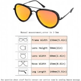 Oval Unisex Polarized Sunglasses UV400 Protection Designer Sun Glasses for Man/Women - Gold-9 - C718DA8TGAZ $11.14