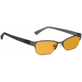 Rimless Blue Blocking Computer Reading Glasses with Half-rim for Women - Gunmetal Grey - C218GNL8X0E $62.99