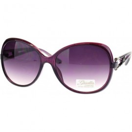 Butterfly Womens Sunglasses Classic Oversize Round Butterfly Frame - Purple - CE11OJ9TRWH $19.06