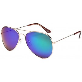 Goggle Sunglasses Mirrored Polarized Protection Lightweight - Multicolorn - C118QKR8ZGU $20.02