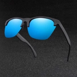 Sport Men New Polarized Sunglasses Classic Semi Rimless Sun Glasses Women Mirror Lens Driving Sport Goggle UV400 - CQ199L440M...