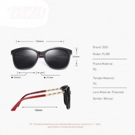 Aviator 20/20 Brand Design Polarized Sunglasses Women Gradient Lens Female C01 Black - C01 Black - CW18Y5WECCN $10.99