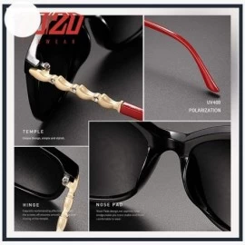 Aviator 20/20 Brand Design Polarized Sunglasses Women Gradient Lens Female C01 Black - C01 Black - CW18Y5WECCN $10.99
